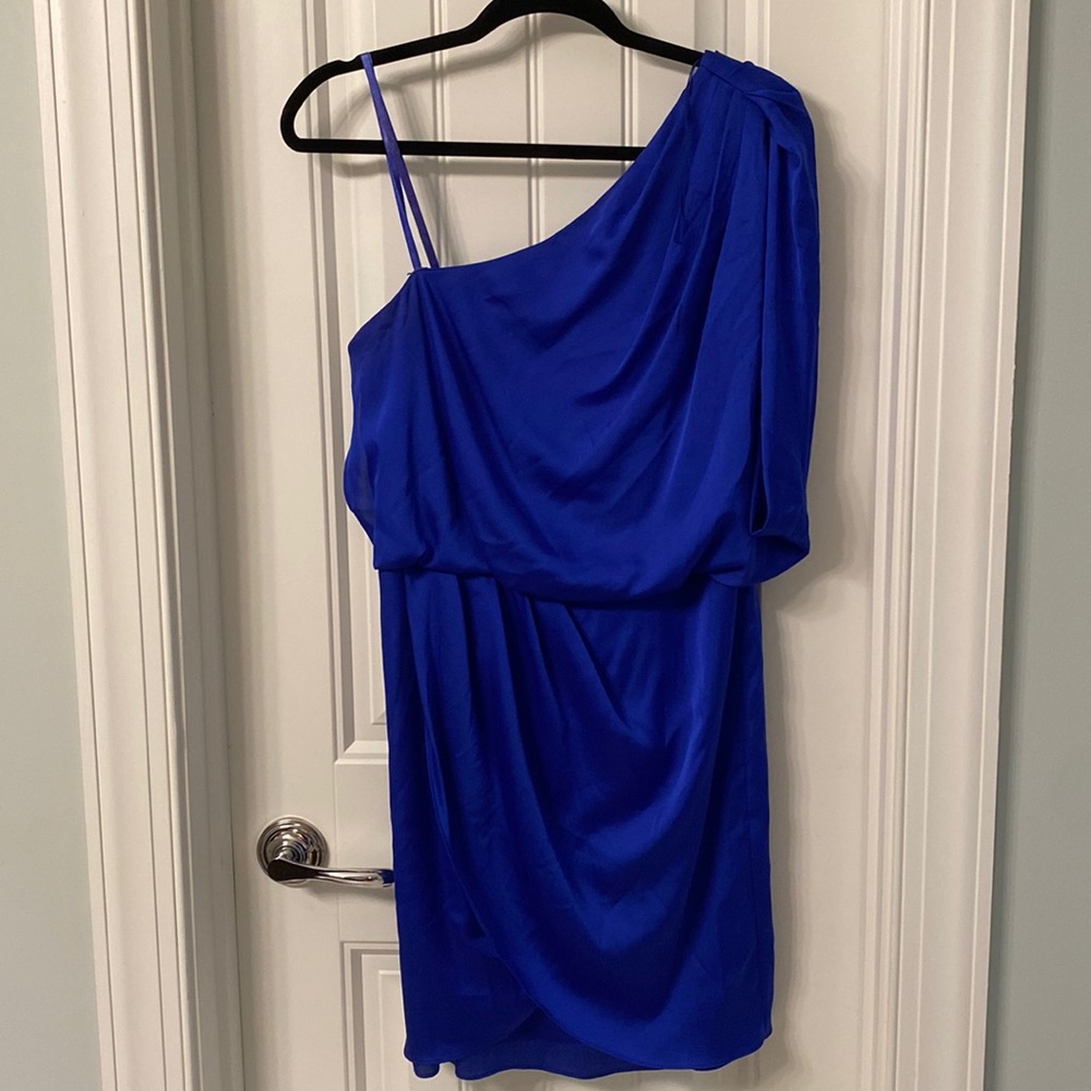 Royal blue cocktail dress